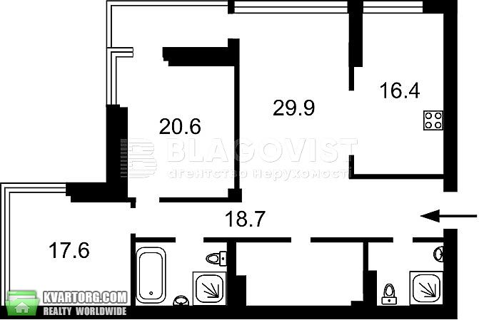 Sell 3-room apartment. Киев, Коновальця Євгена — photo 2
