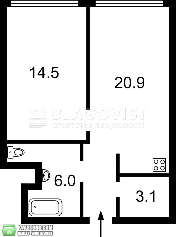 Sell 1-room apartment. Киев,  Предславинская — photo 2