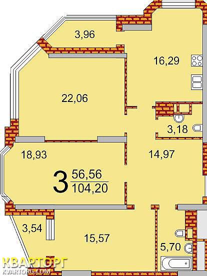 Sell 3-room apartment. Киев, Драгоманова — photo 5