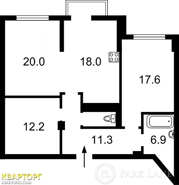 Sell 2-room apartment. Киев, Окипной — photo 2