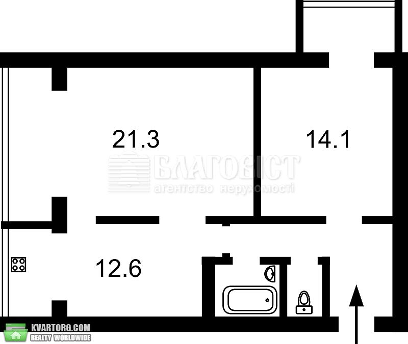 Sell 2-room apartment. Киев,  Черновола — photo 4