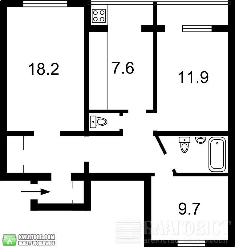 Sell 3-room apartment. Киев,  Воздухофлотский пр — photo 2