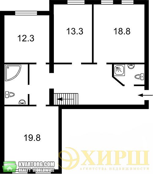 Sell multi-room apartment. Киев,  Ломоносова — photo 3