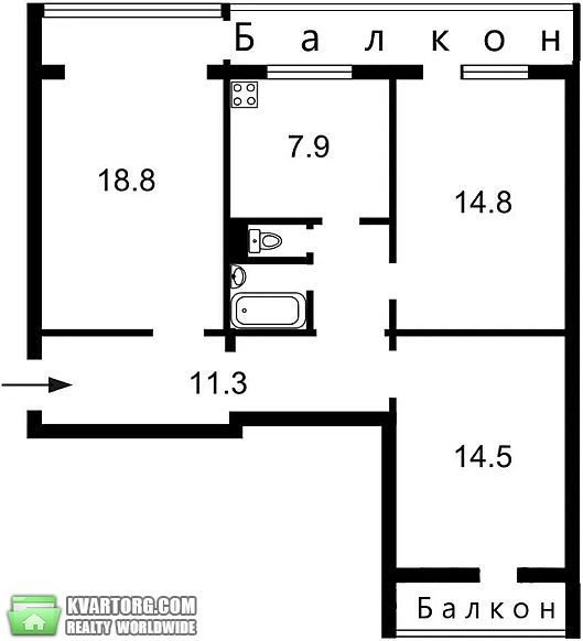 Sell 3-room apartment. Киев, Щербаковского — photo 7