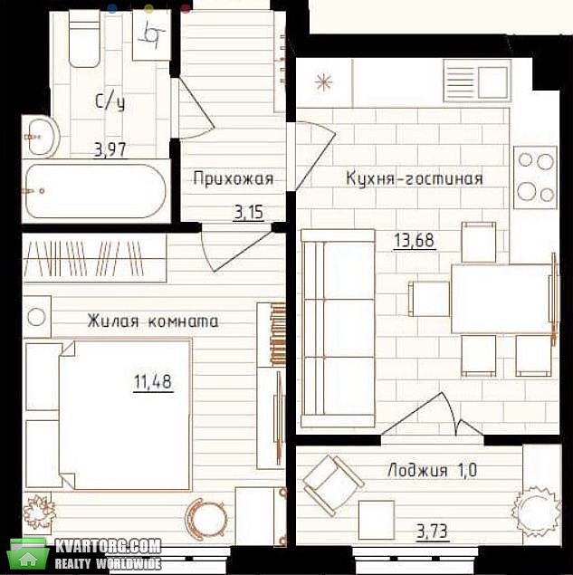 Sell 1-room apartment. Киев, Максимовича — photo 5
