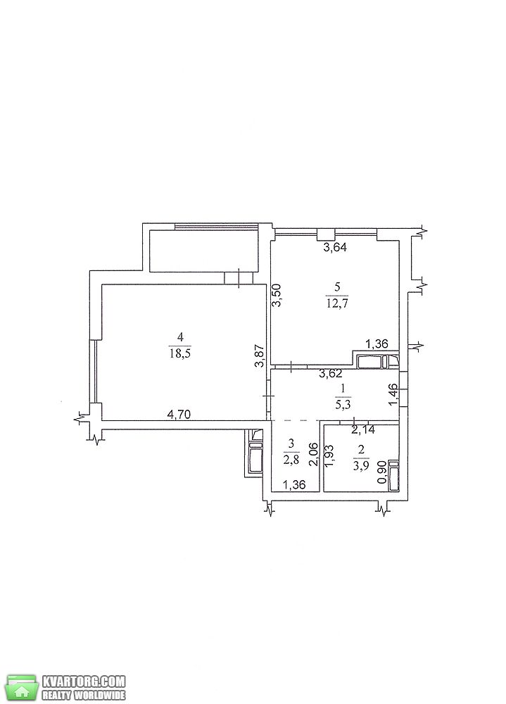 Sell 1-room apartment. Киев, Богдановская — photo 2