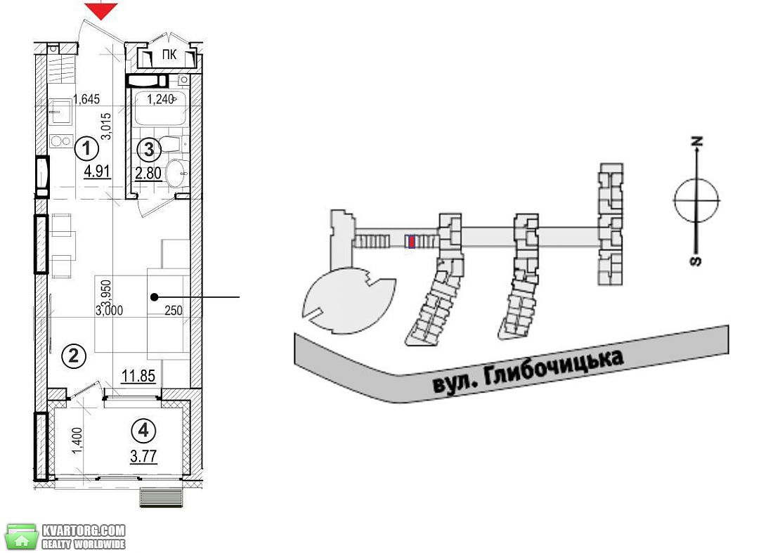 Sell 1-room apartment. Киев,  Глубочицкая — photo 3