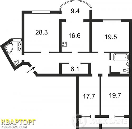 Sell 4-room apartment. Киев, Оболонская наб — photo 2