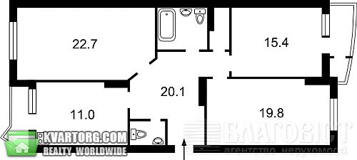 Sell 3-room apartment. Киев, Ахматовой — photo 8