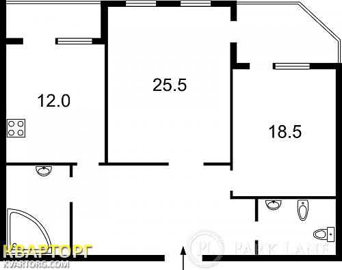 Sell 2-room apartment. Киев,  Княжий Затон — photo 2