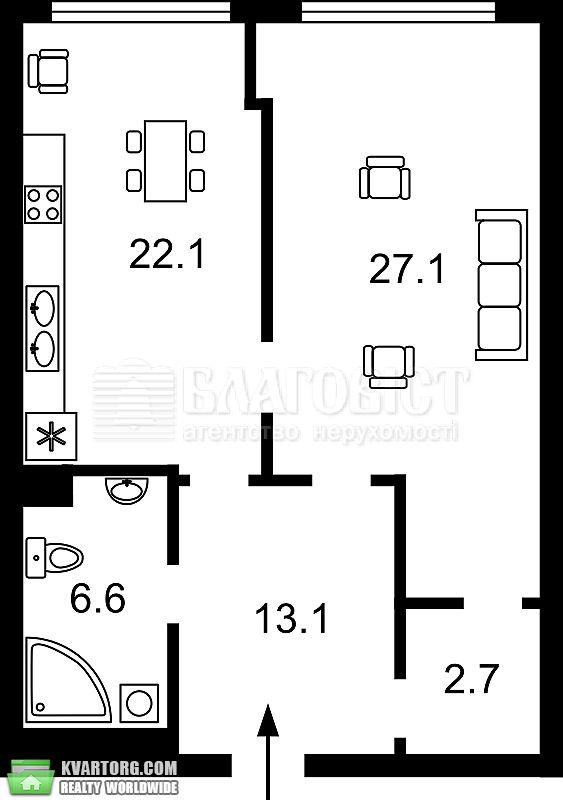 Sell 2-room apartment. Киев,  Механизаторов — photo 2