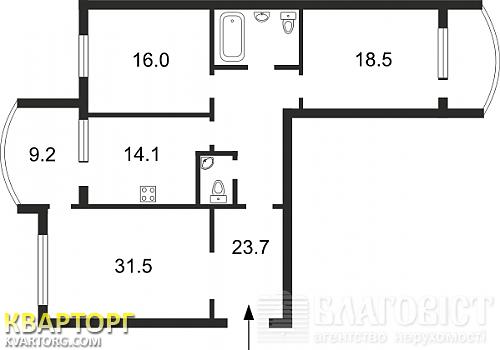 Sell 3-room apartment. Киев,  Героев Сталинграда пр — photo 2