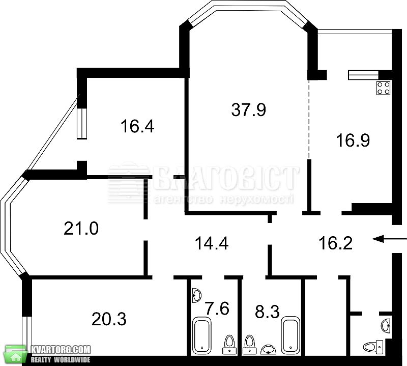 Sell 4-room apartment. Киев,  Никольско-Слободская — photo 1