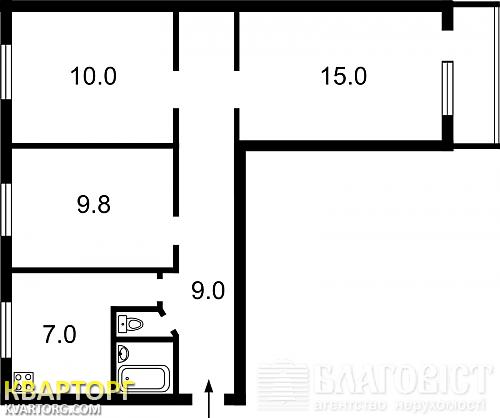 Sell 3-room apartment. Киев, пр. Павла Тычины — photo 10