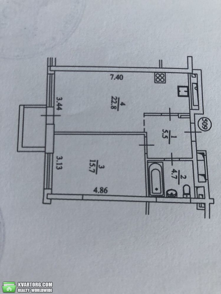 Sell 1-room apartment. Киев,  Осокорская — photo 2