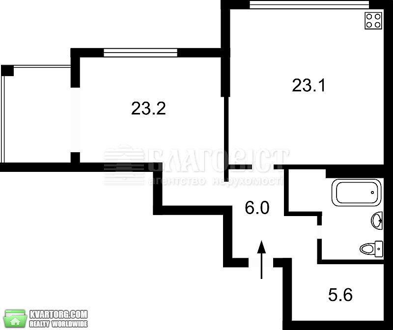 Sell 1-room apartment. Киев, трускавецкая — photo 2