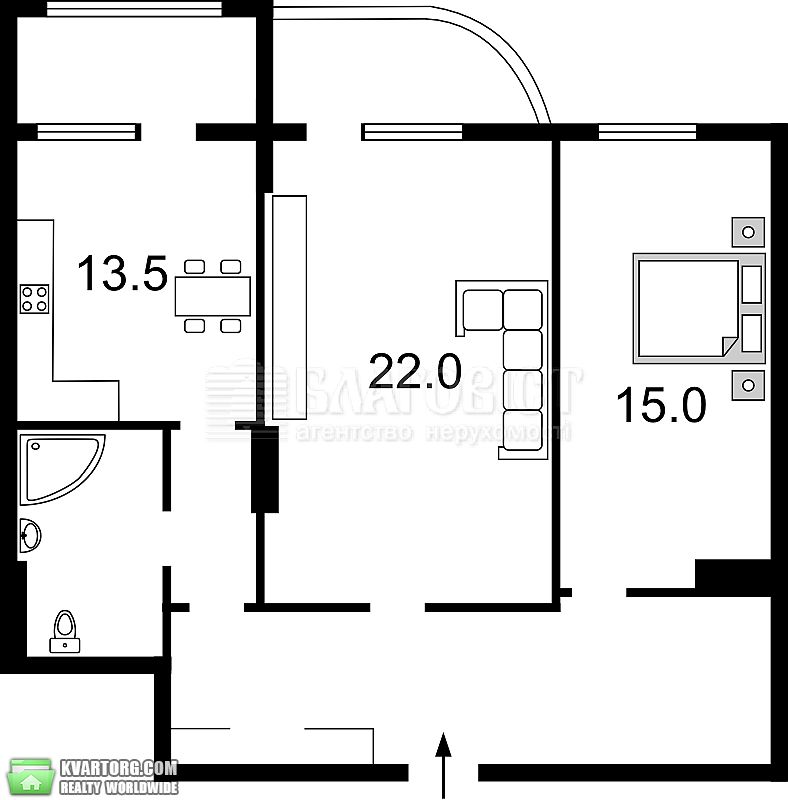 Rent out 2-room apartment. Киев,  Драгомирова — photo 8