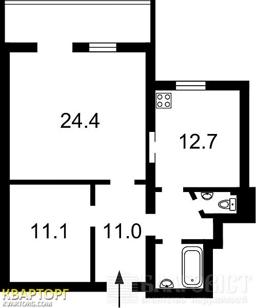 Sell 2-room apartment. Киев,  Саксаганского — photo 2