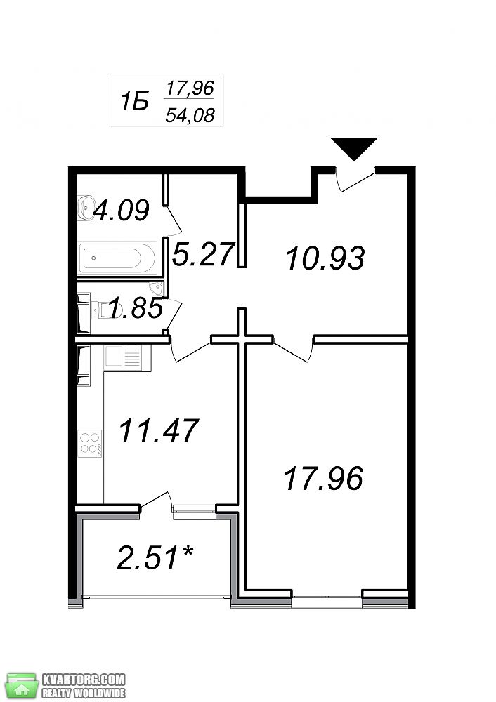 Sell 1-room apartment. Киев,  Глушкова пр — photo 1