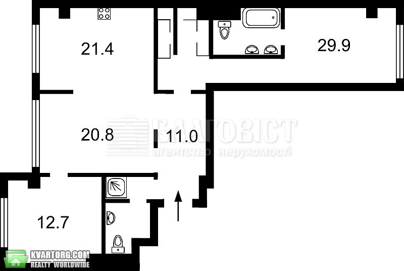 Sell 3-room apartment. Киев,  Саперное поле — photo 3