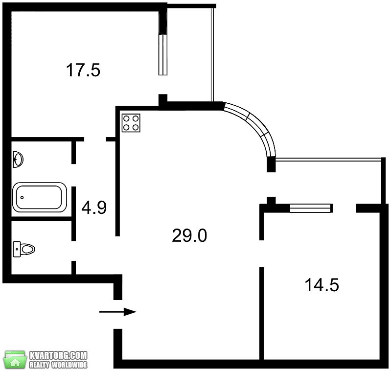Sell 2-room apartment. Киев,  Касияна — photo 9