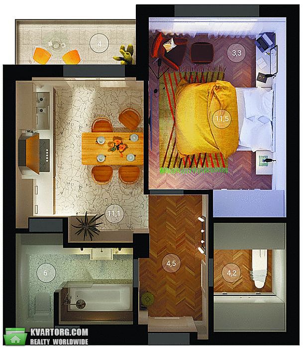 Sell 1-room apartment. Киев,  40-летия Октября просп — photo 4