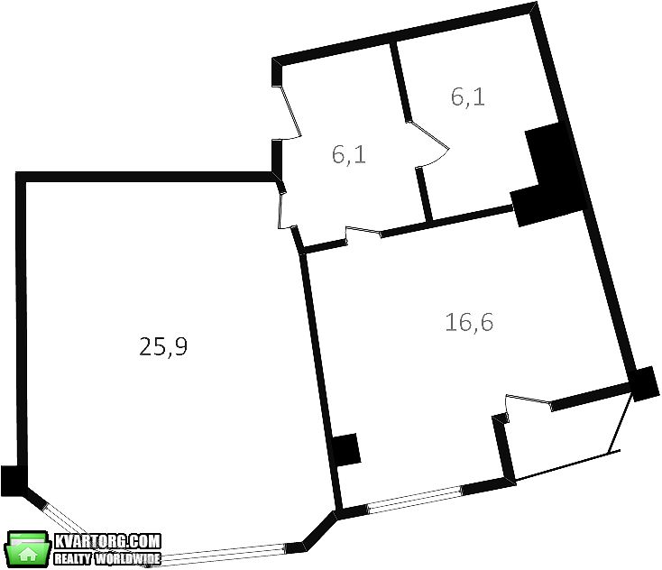 Sell 1-room apartment. Киев,  Луначарского — photo 8