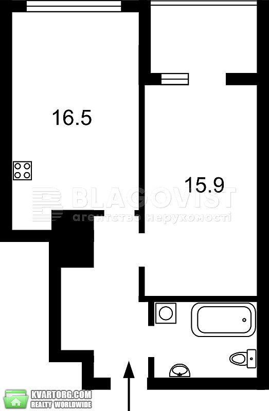 Sell 1-room apartment. Киев,  Кудри — photo 2