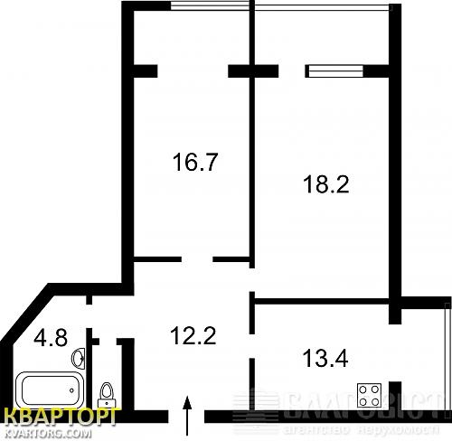 Sell 2-room apartment. Киев,  Драгоманова — photo 1