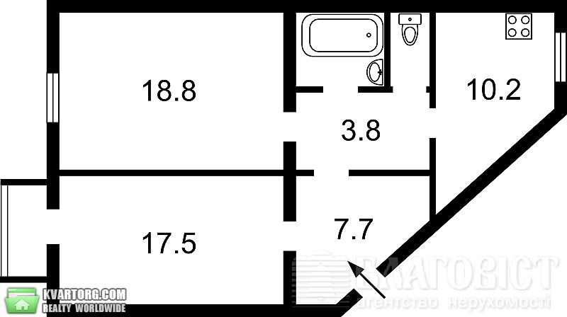 Sell 2-room apartment. Киев,  Бехтеревский пер — photo 4