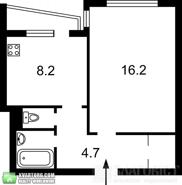 Sell 1-room apartment. Киев, Тычины пр — photo 5
