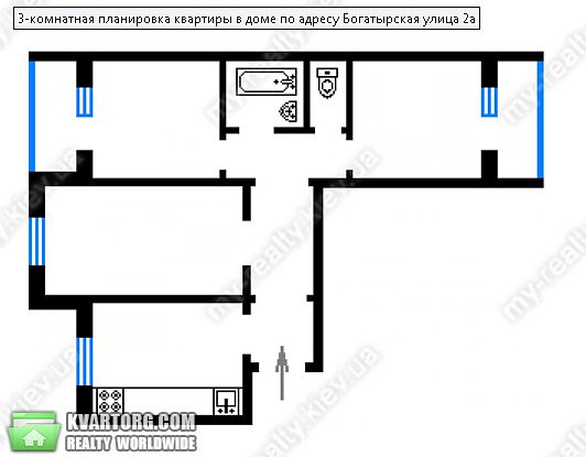 Sell 3-room apartment. Киев,  Богатырская — photo 1