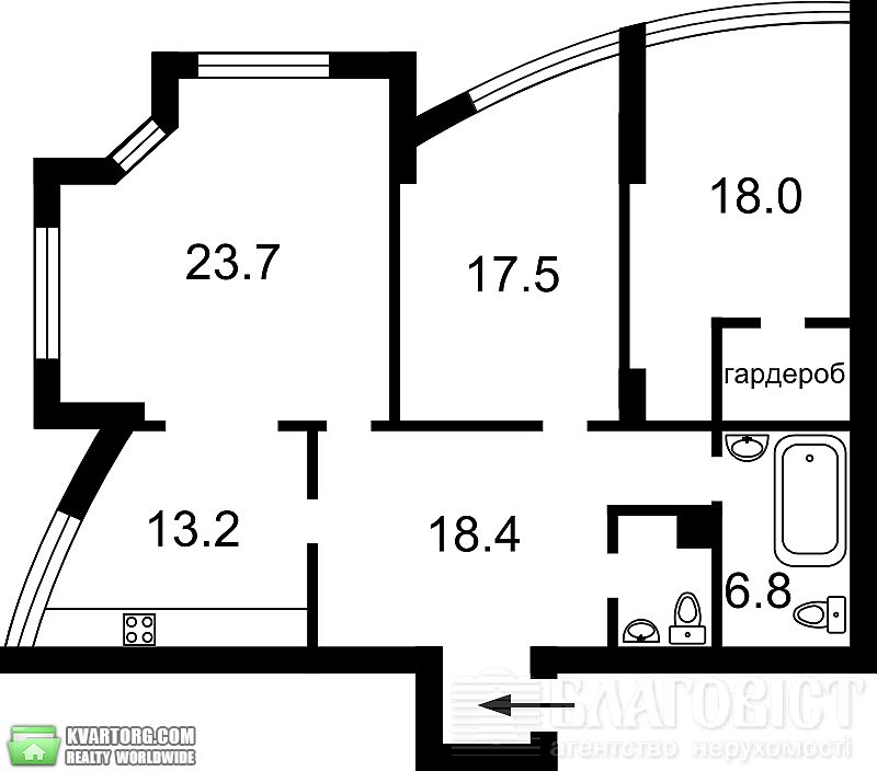 Sell 3-room apartment. Киев,  Героев Сталинграда пр — photo 2