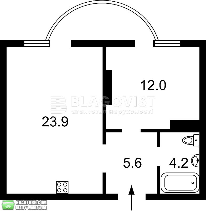 Sell 2-room apartment. Киев,  Ломоносова — photo 5