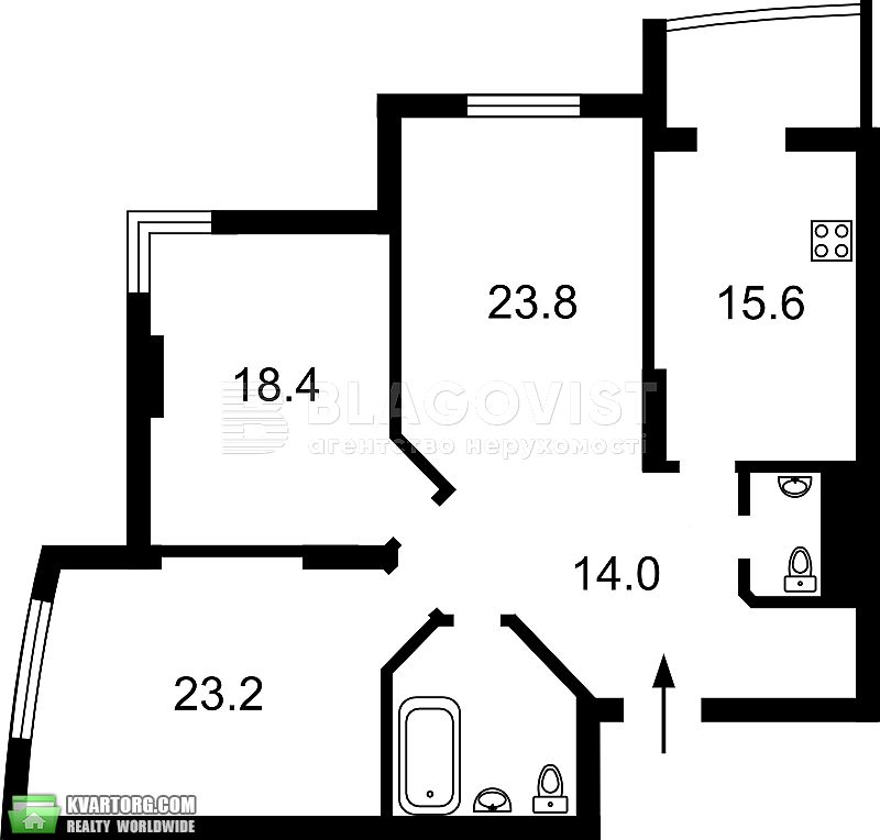 Sell 3-room apartment. Киев, Ушакова Николая, — photo 2