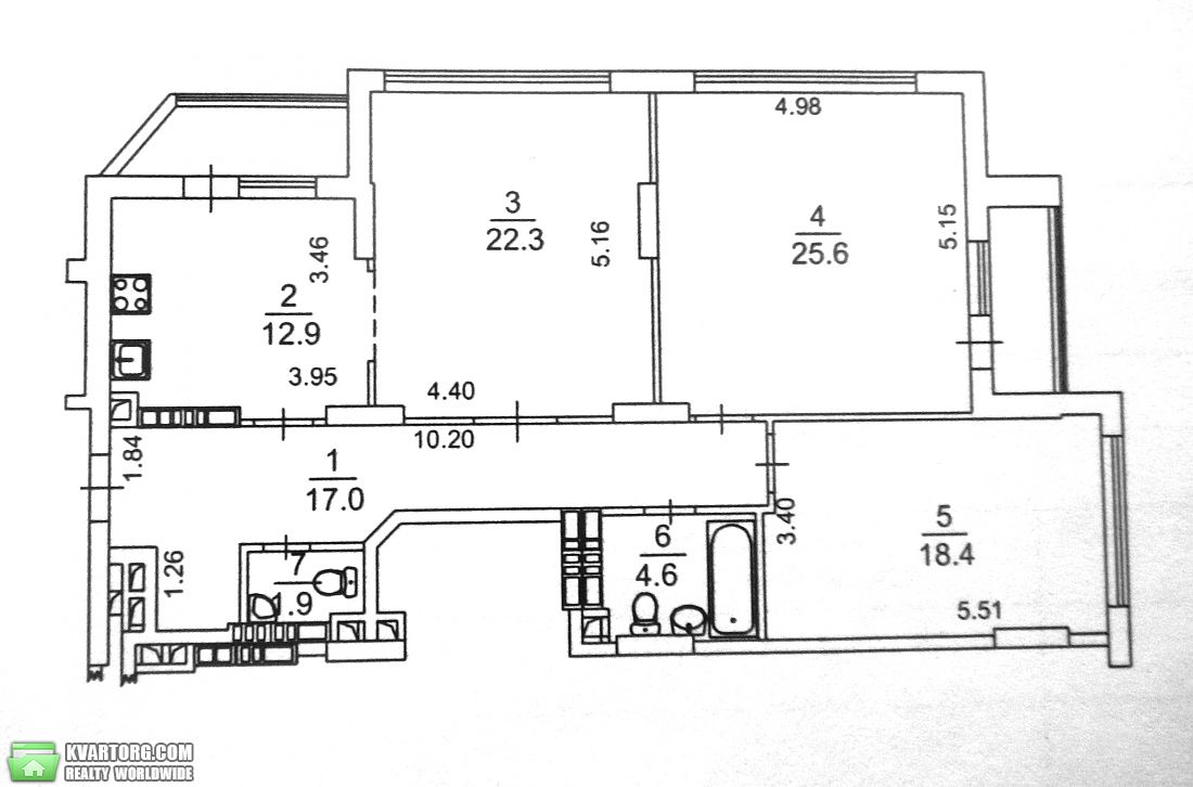 Sell 3-room apartment. Киев,  Перова бул — photo 4