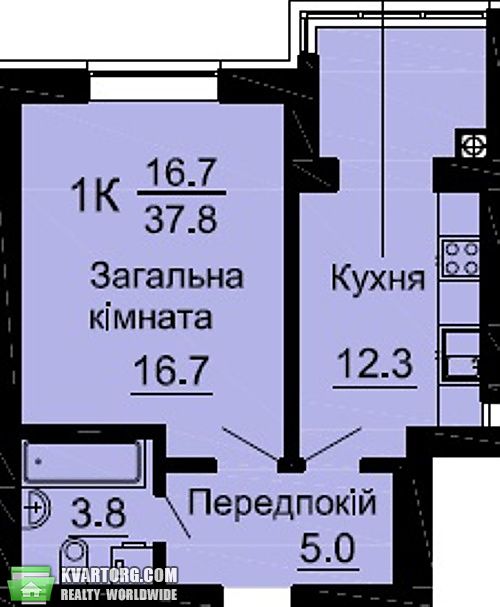Sell 1-room apartment. Киев,  Зодчих — photo 7