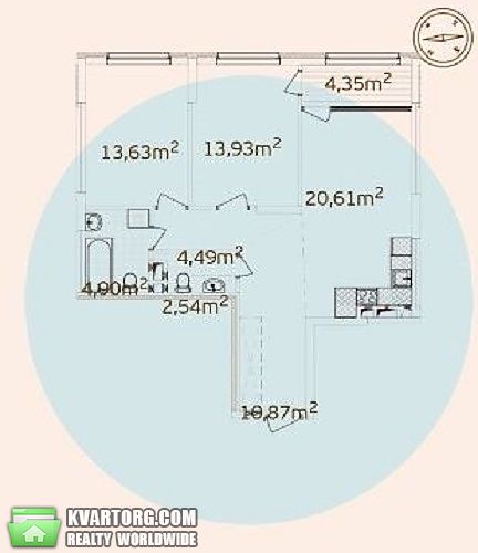 Sell 1-room apartment. Киев,  Правды пр — photo 3