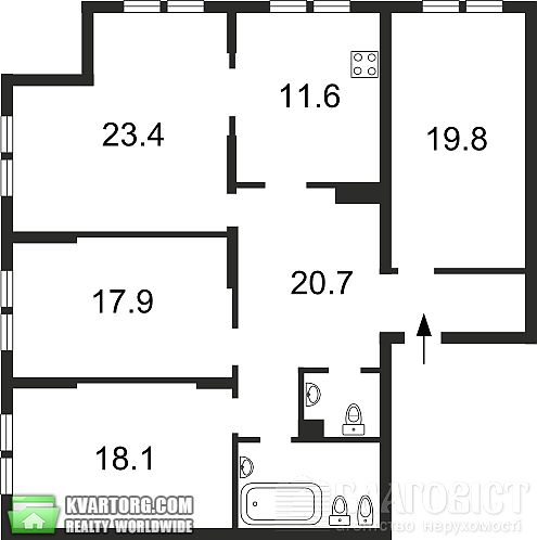 Sell 4-room apartment. Киев,  Дмитриевская — photo 6