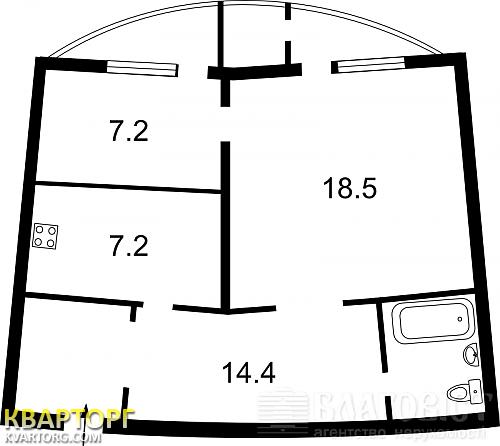 Sell 2-room apartment. Киев,  Урловская — photo 3