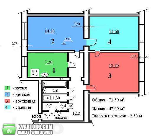 Sell 3-room apartment. Киев,  Гагарина пр — photo 4