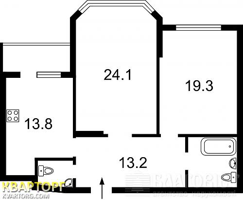 Rent out 2-room apartment. Киев,  Чавдар — photo 3