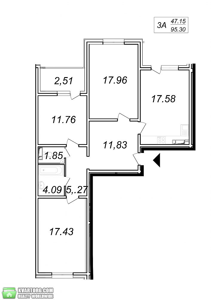 Sell 3-room apartment. Киев,  Ясиноватский пер — photo 4
