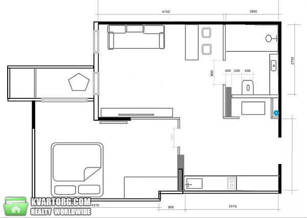 Sell 1-room apartment. Киев, Нижнеключевая — photo 10