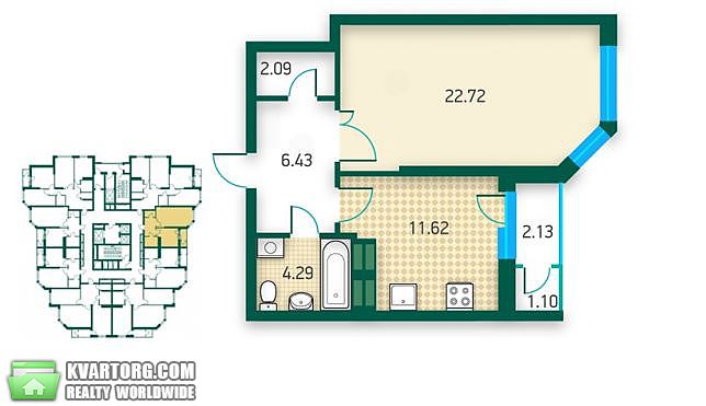 Sell 1-room apartment. Киев, Генерала Алмазова — photo 3