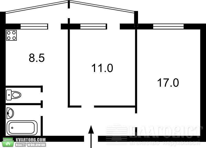 Sell 2-room apartment. Киев,  Приозерная — photo 2