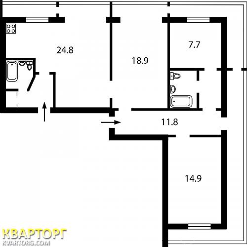Sell 3-room apartment. Киев,  Луначарского — photo 4