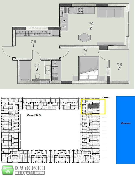 Sell 2-room apartment. Киев, Набережно-Рыбальская — photo 9