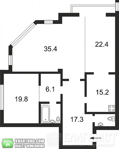 Sell 3-room apartment. Киев, Франко — photo 1