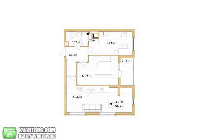 Sell 2-room apartment. Киев, Ярослава Галана — photo 1